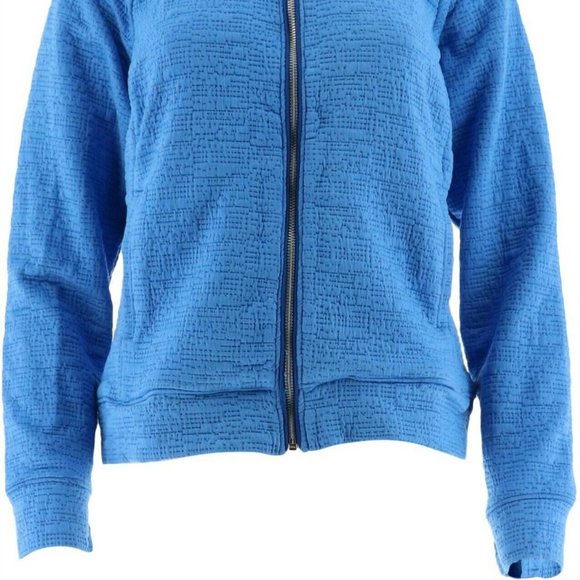 NWT H BY HALSTON LIGHTWEIGHT TEXTURED BOMBER JACKET 8 - Picture 3 of 10